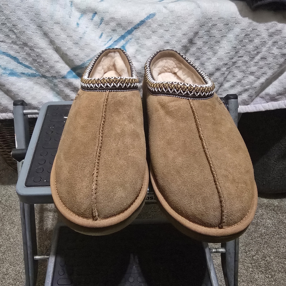 UGG Men's Brown Suede Slip-Ons